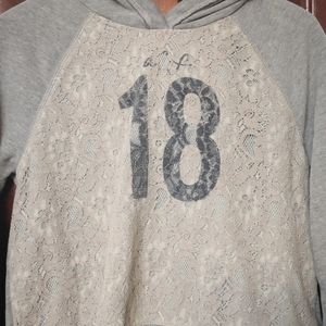abercrombie and fitch 18 lace hoodie